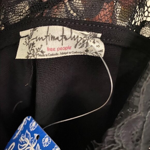 Free People NWT Black Premonitions Bodycon Dress - Picture 3 of 10